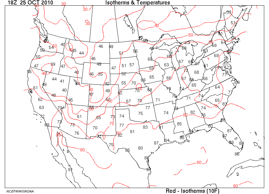 Isotherms & Temperatures