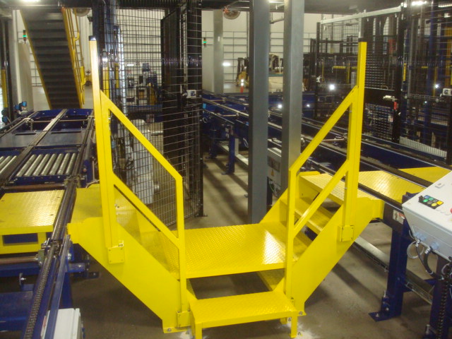 Using Crossover Stairs to Maneuver Around Conveyors AMezz Blog