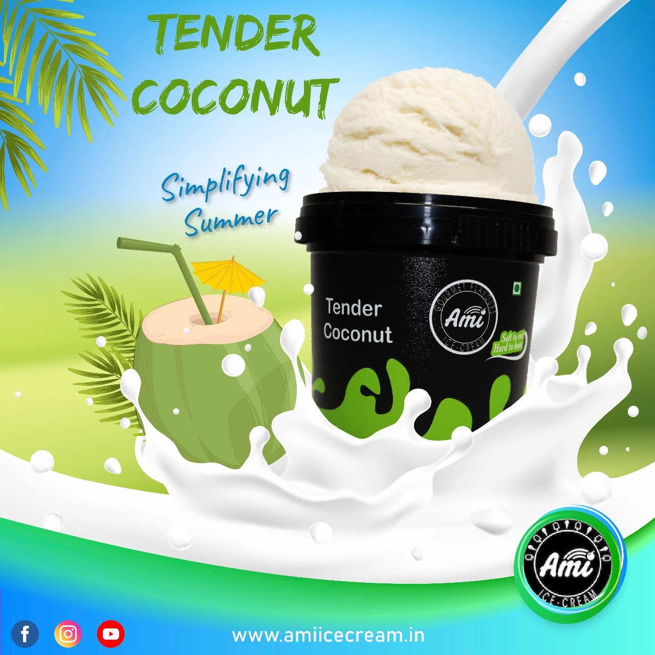 Tender Coconut Ami Ice Cream