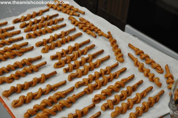 CaramelChocolate Wrapped Pretzels