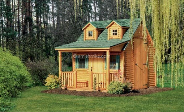 Log Cabin Heritage Sheds Amish Mike Amish Sheds, Amish Barns, Sheds