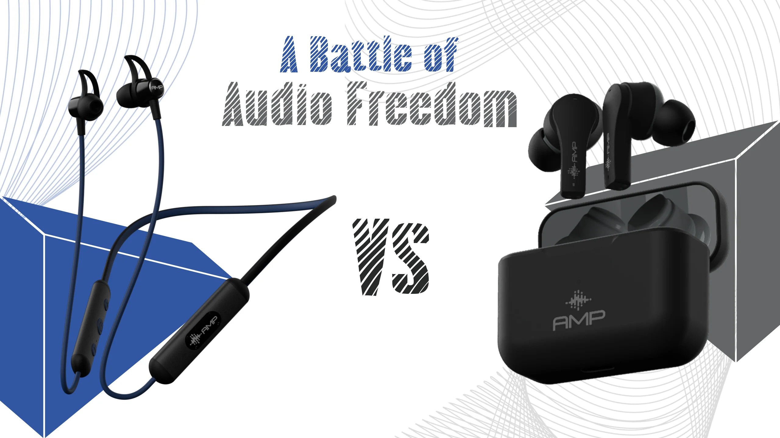 Neckband Bluetooth earphones vs. TWS A Battle of Audio Freedom Amkette