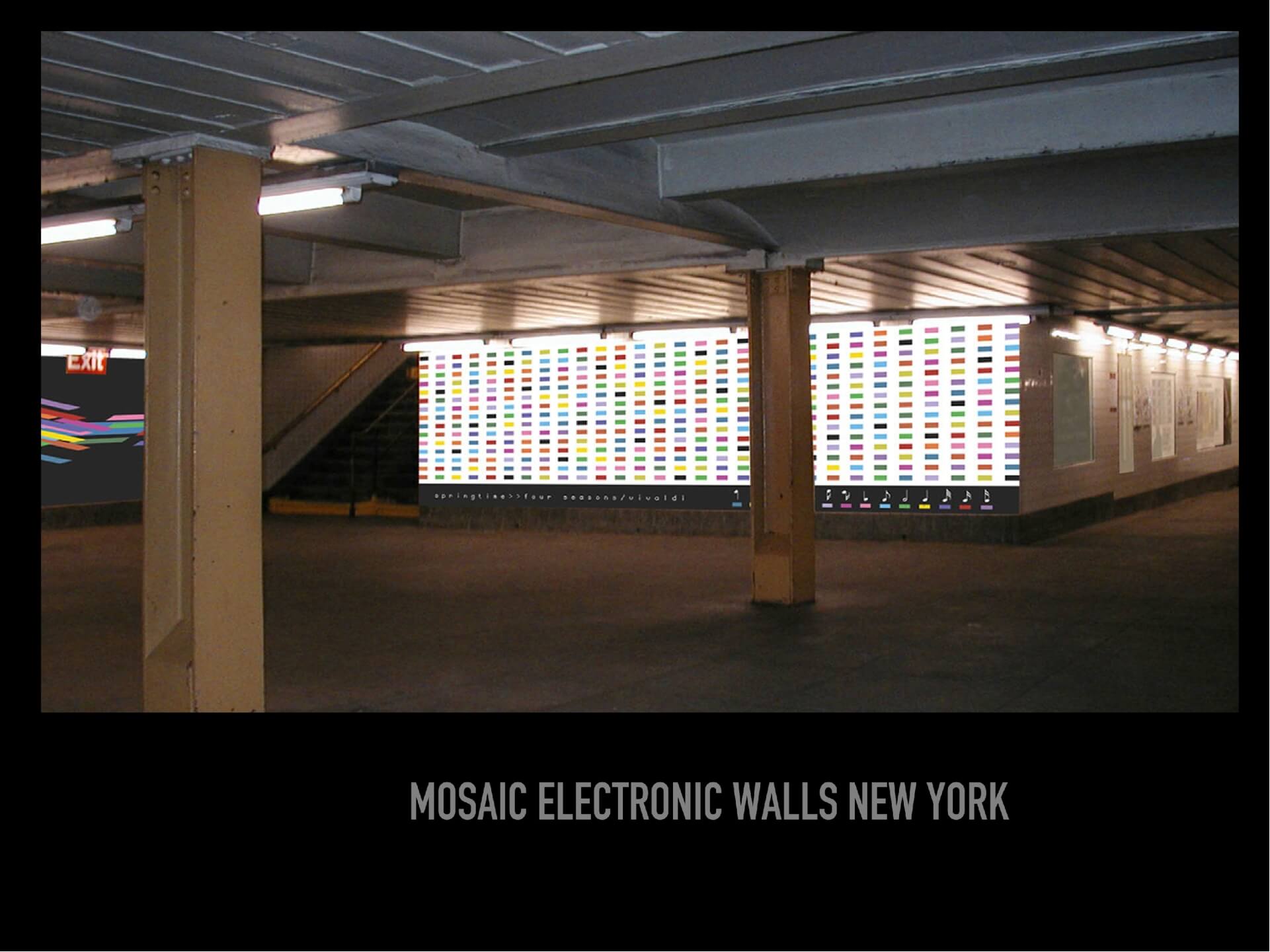 MOSAIC ELECTRONIC WALLS New York AMNA BM Design