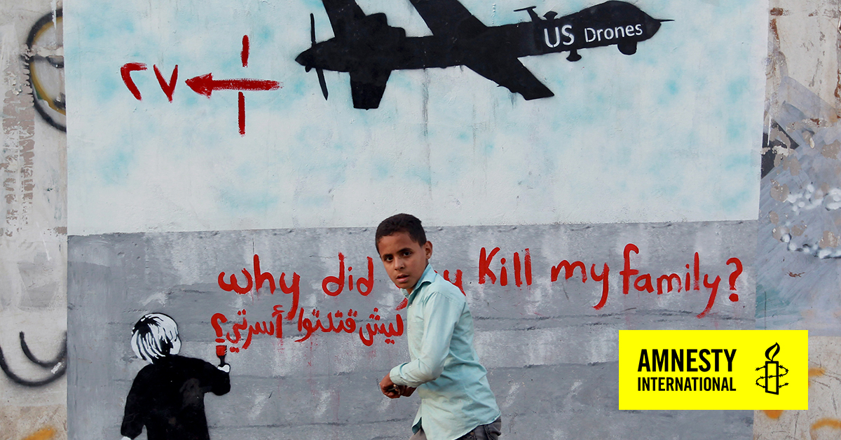 US deadly drone strikes Amnesty International UK
