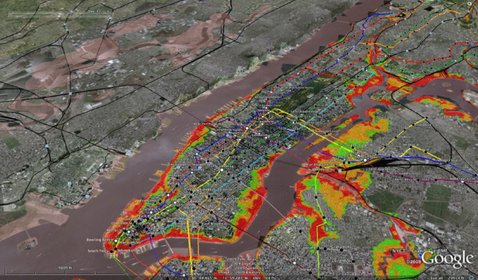 Aerial Flood Map Of Manhattan Ks Hurricane Sandy storms Manhattan...are you in the flood zone? amNewYork