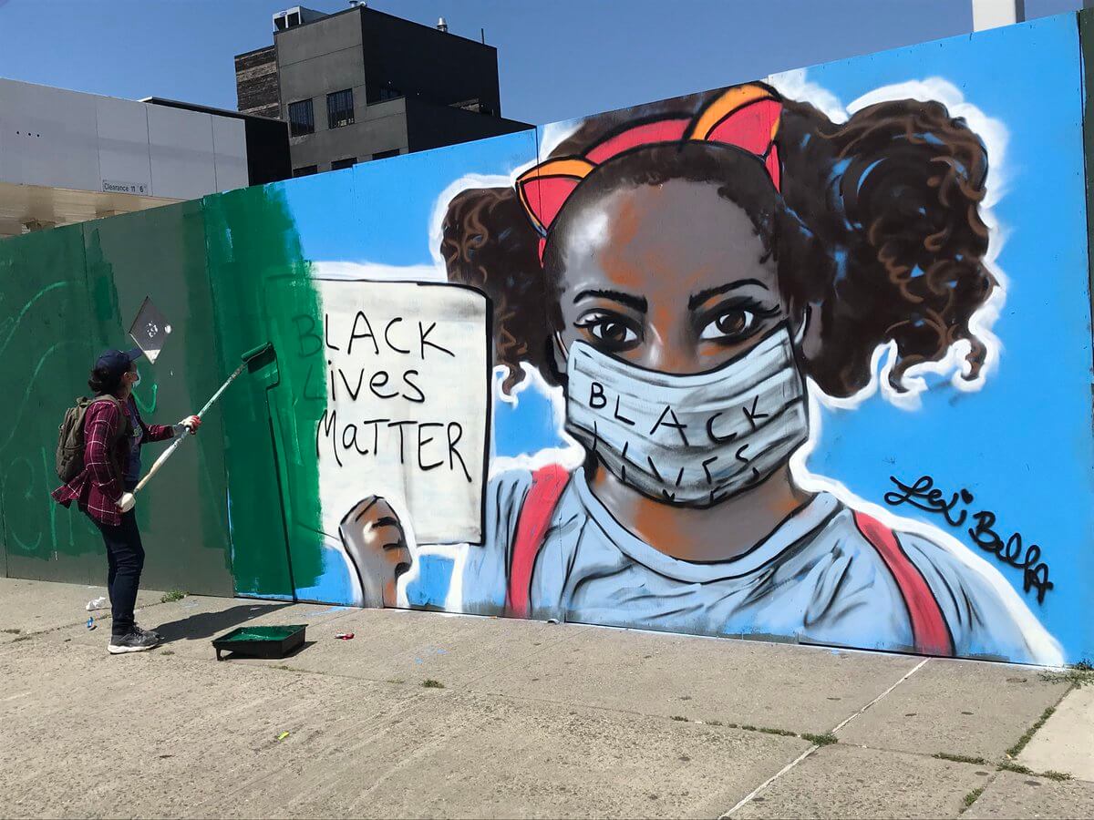 Contractor mistakenly paints over sprawling Black Lives Matter murals