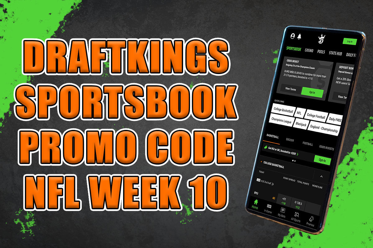 DraftKings Sportsbook promo code unlocks NFL Week 10 odds boost amNewYork