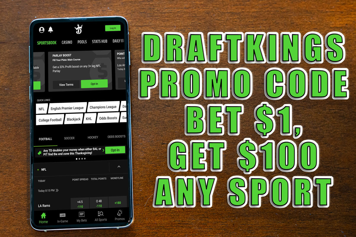 DraftKings promo code brings Bet 1, Get 100 for NBA, NFL, CFB, CBB, UFC this week amNewYork