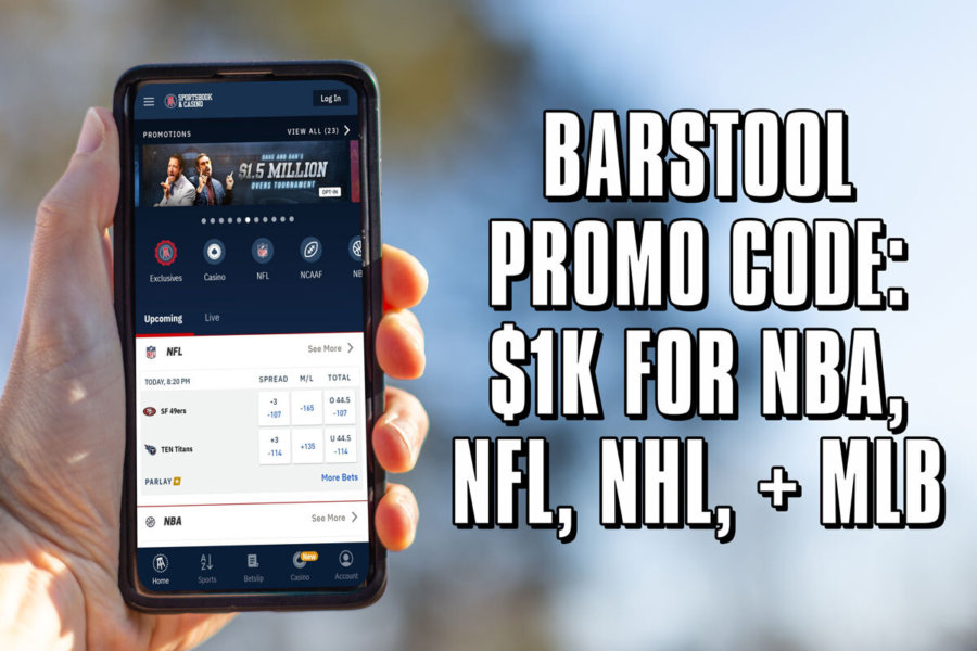 Barstool promo code AMNY1000 1K back in free bets on any Wednesday
