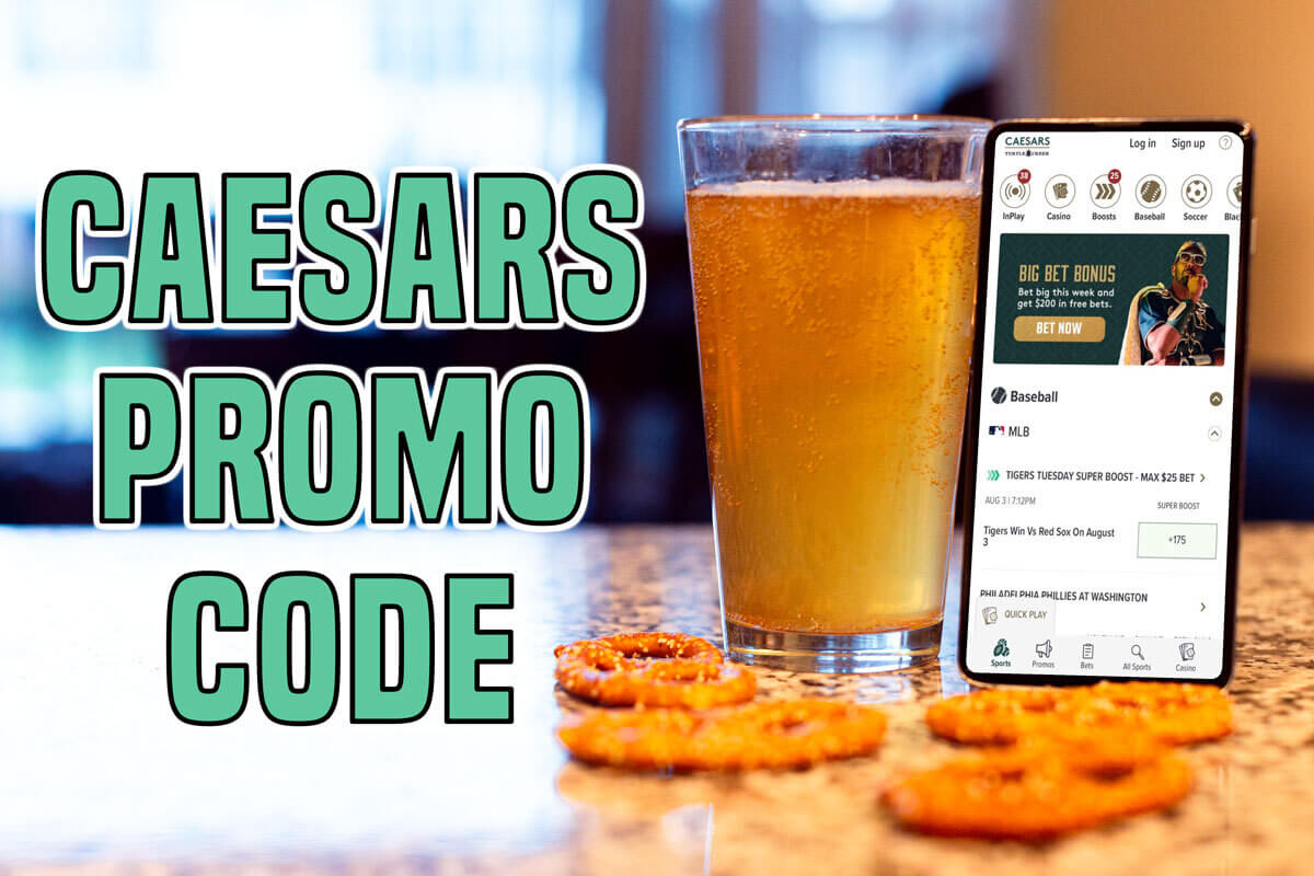 Caesars Sportsbook promo code MLB, college football 1,250 first bet