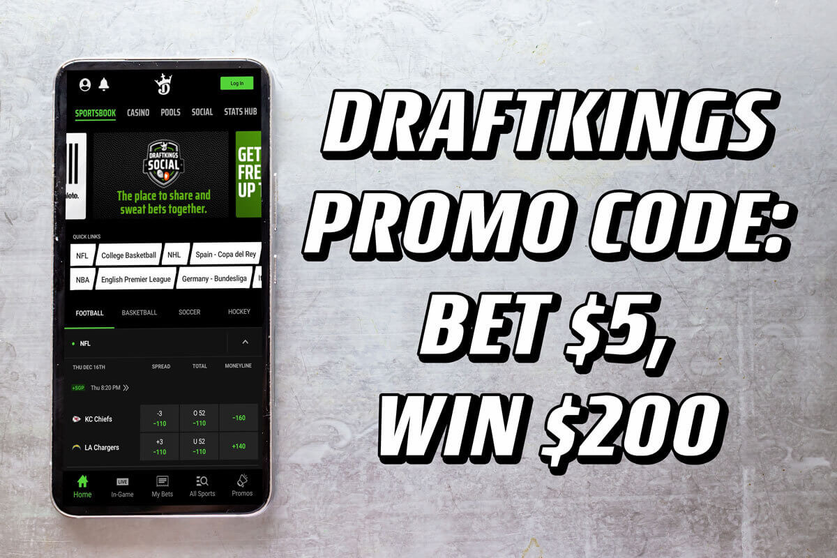 DraftKings promo code bet 5, win 200 on NBA, MLB, CFB Friday amNewYork