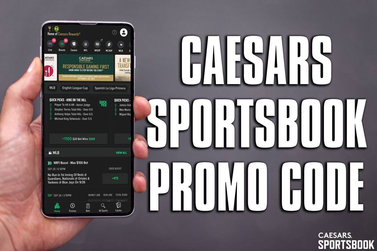 Caesars Sportsbook promo code AMNY81000 1,000 NFL Week 6 first bet