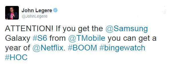 Year Free Netflix If You PreOrder Galaxy S6 At TMobile