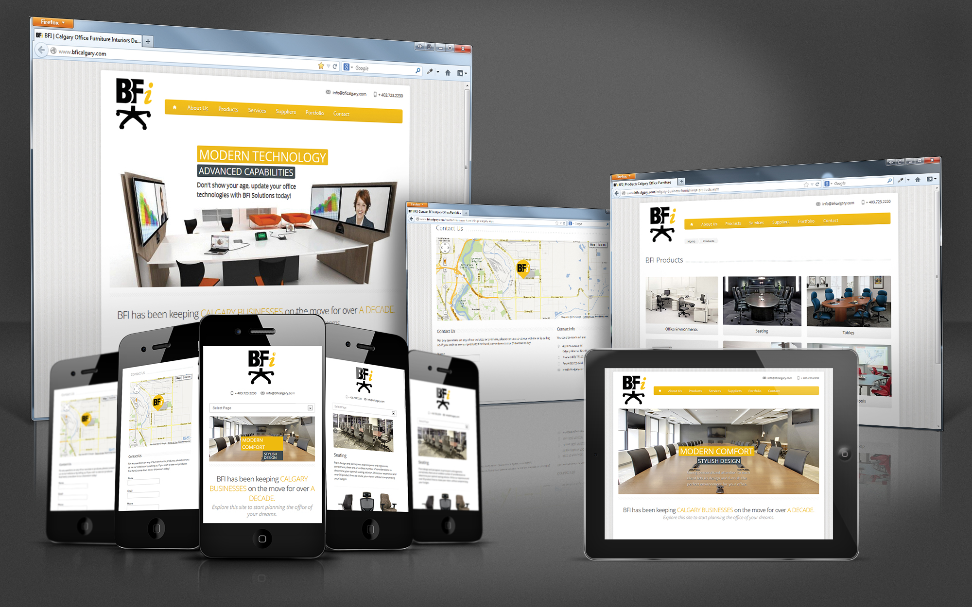 Amortech™ Office Furniture  Branding and Online Portfolio