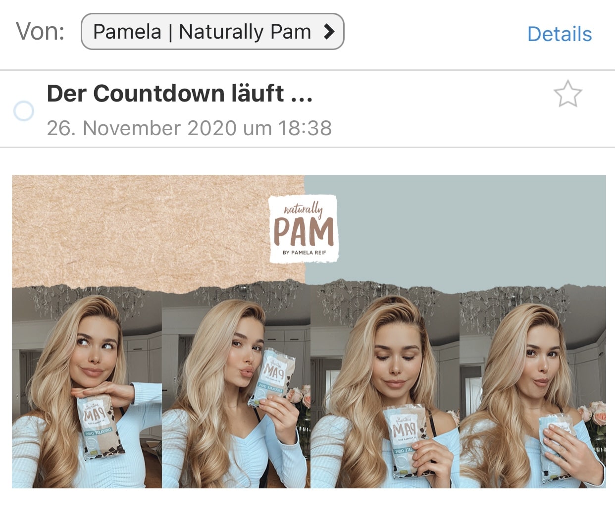 Naturally Pam alle Infos zur neuen Food Brand von Pamela Reif