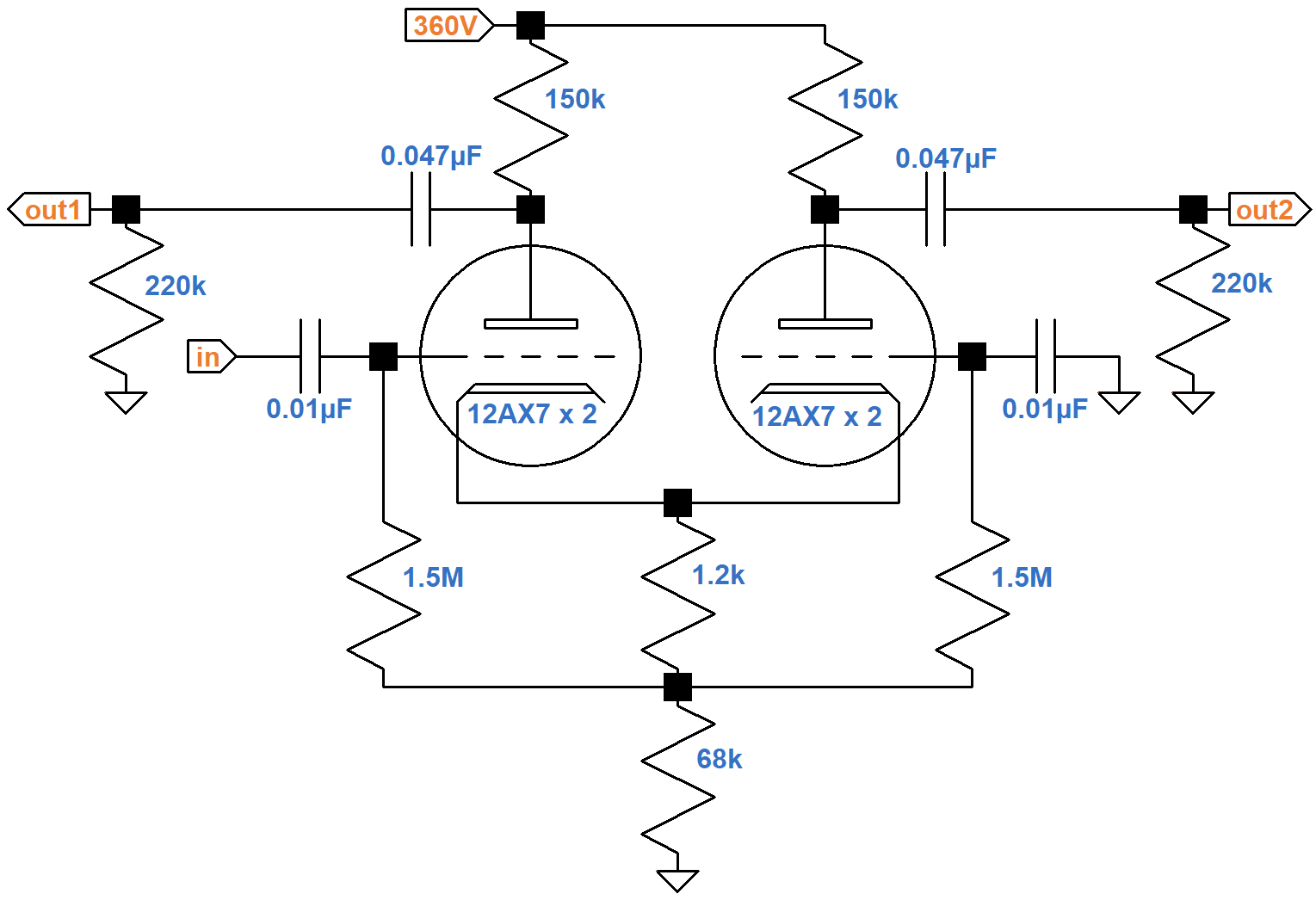 Circuit Analysis of the Guild Parallel LTP Phase Inverter