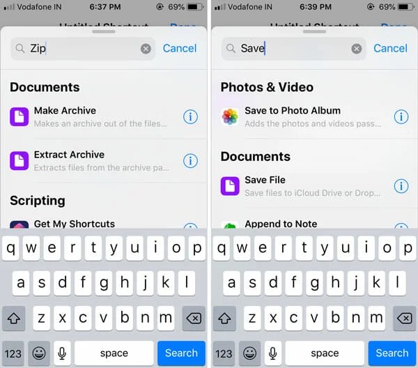 How To Zip Or Unzip Files On iOS 12 Using Shortcuts