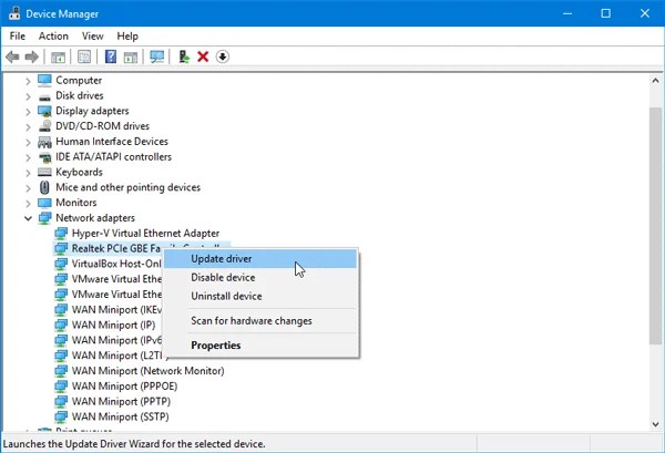 Fix Windows Doesn’t Have A Network Profile For This Device Error