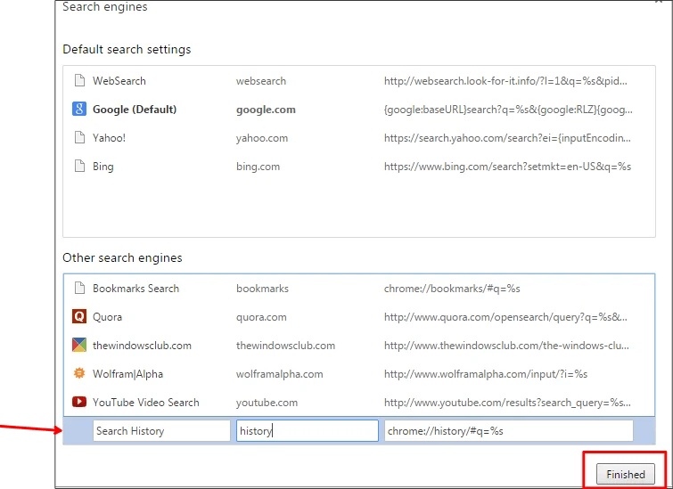 Search Bookmarks and History items from Chrome Address Bar