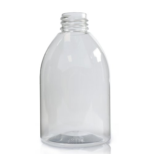 300ml Clear PET Plastic Round Bottle Amphorea LTD 0161 367 9093