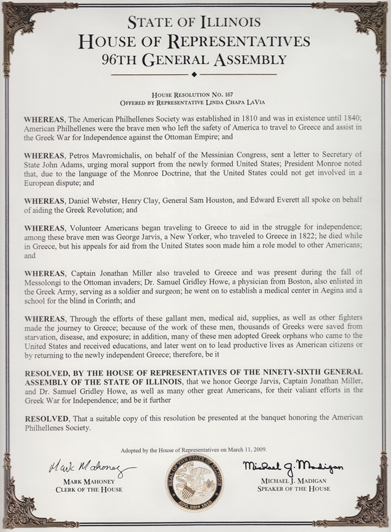 State of Illinois House of Representatives 96th General Assembly