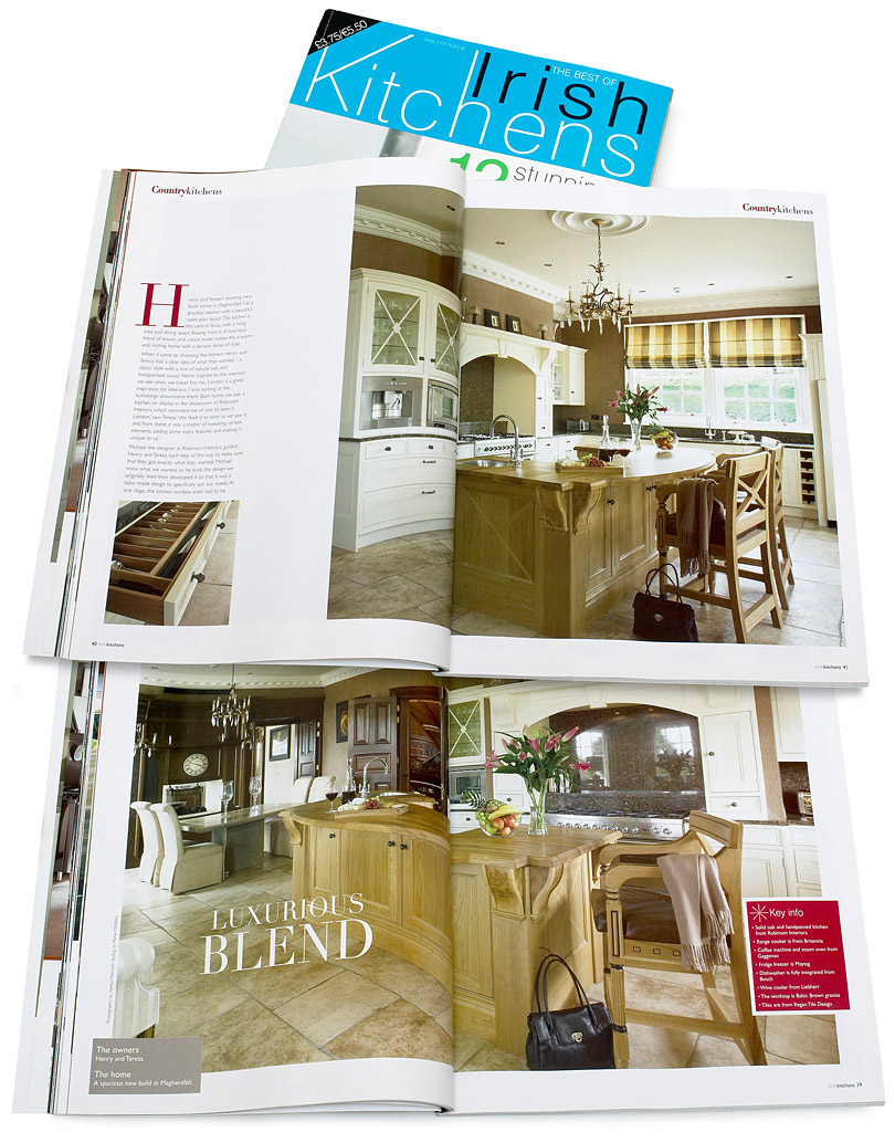 Advertorial feature in 2nd issue of Irish Kitchens magazine featuring