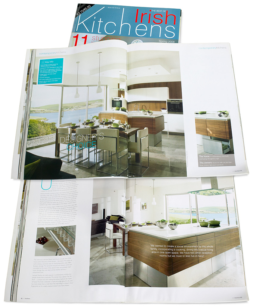 Advertorial feature in the Spring 2008 issue of the Irish Kitchens