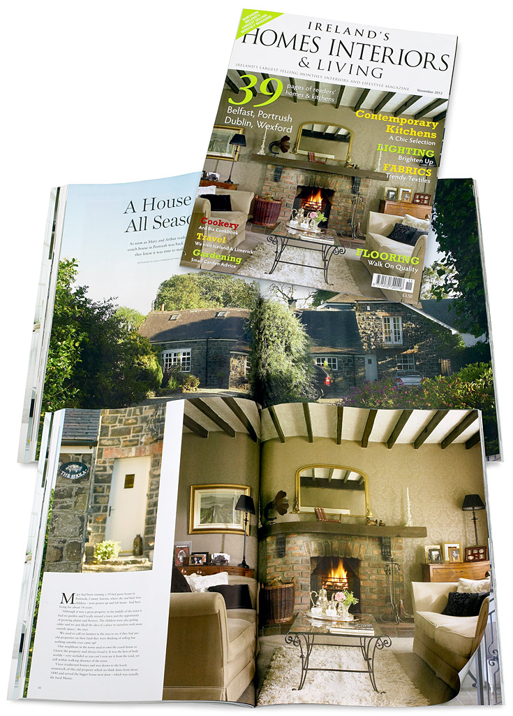 Cover plus pages 64 to 76 in the November 2012 issue of Ireland's Homes