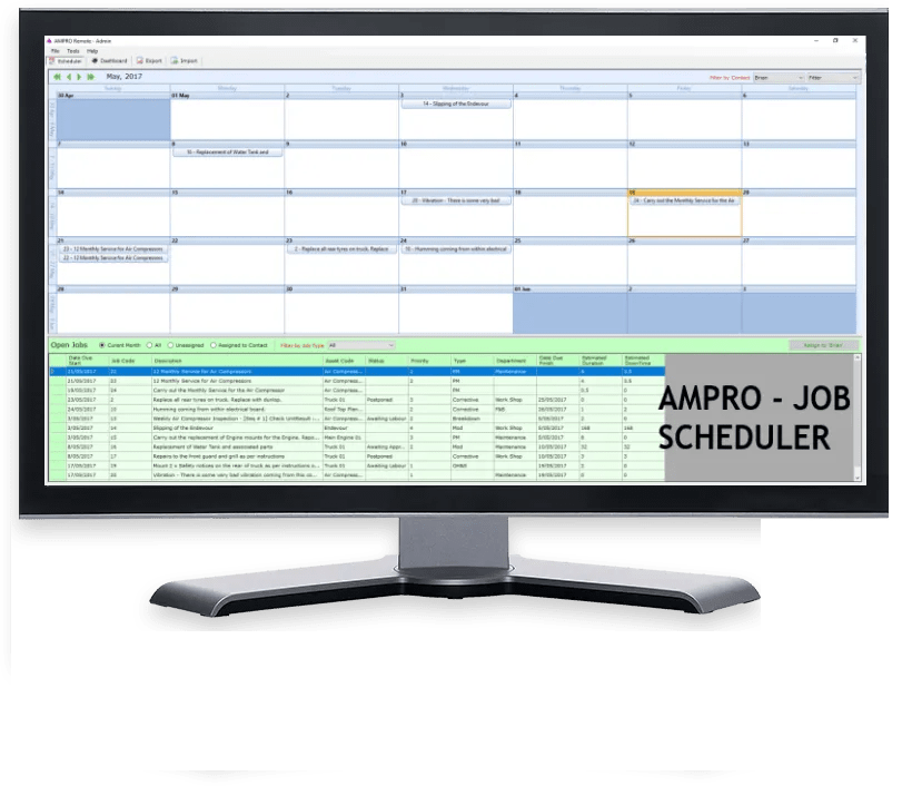 AMPRO REMOTE Jobs Scheduler AMPRO CMMS Applications