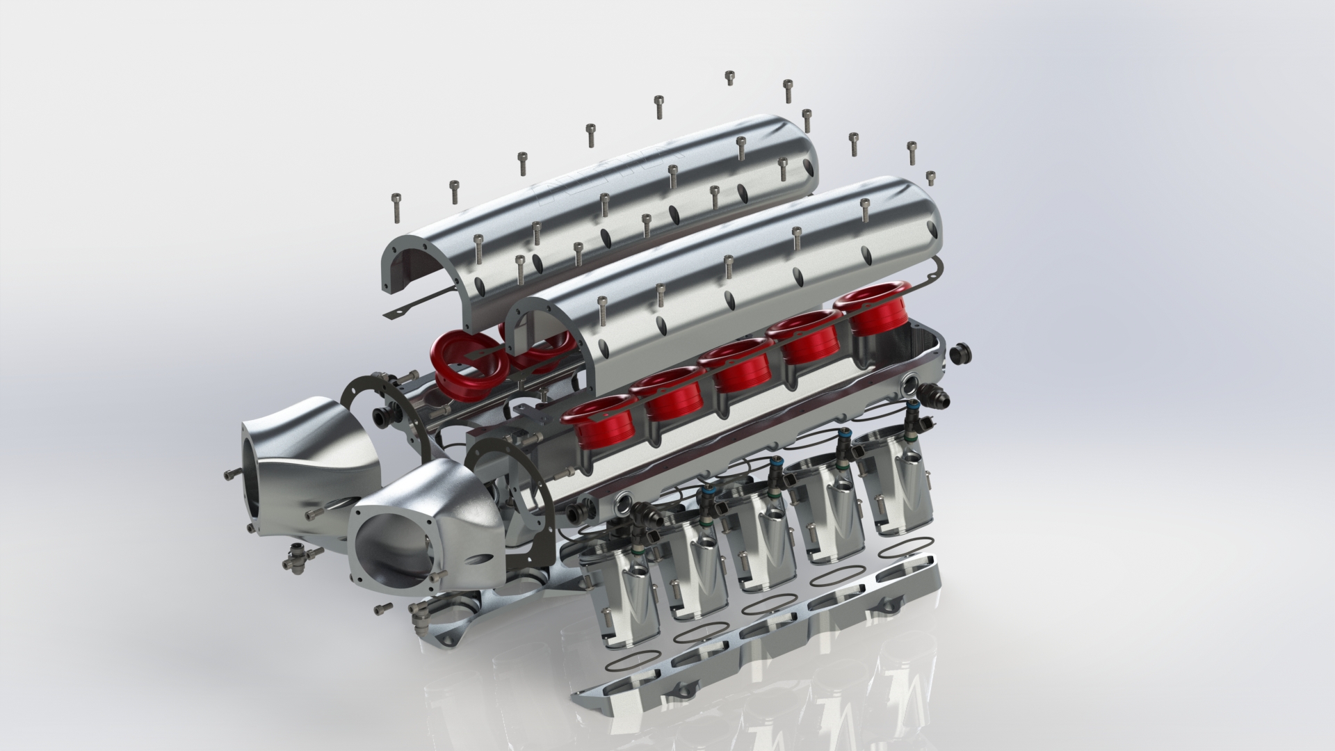 Alpha Audi R8 V10 Billet Intake Manifold A CAD sneak peak!