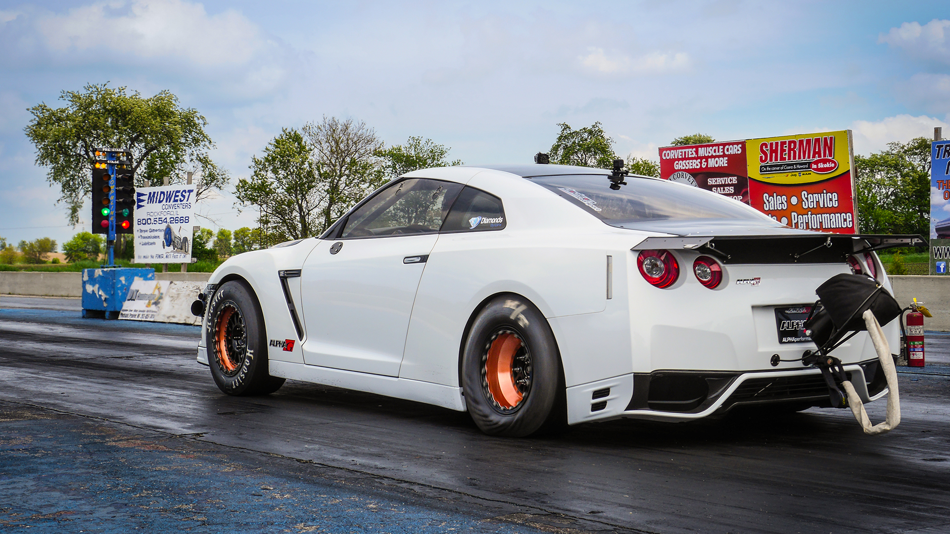 Alpha G Nissan R35 GTR Drag Testing Just Getting Started