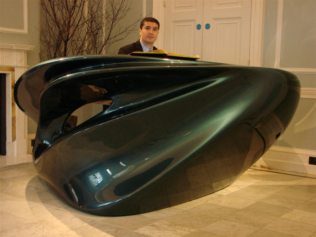 Zaha Hadid Reception Desk AM Structures Isle of Wight