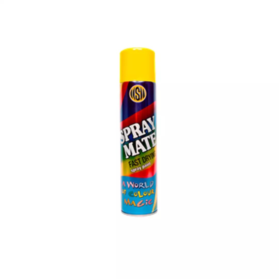 Spraymate Fast Drying Gloss Finish Sunshine Yellow Spray Paint 250ml AMT Composites