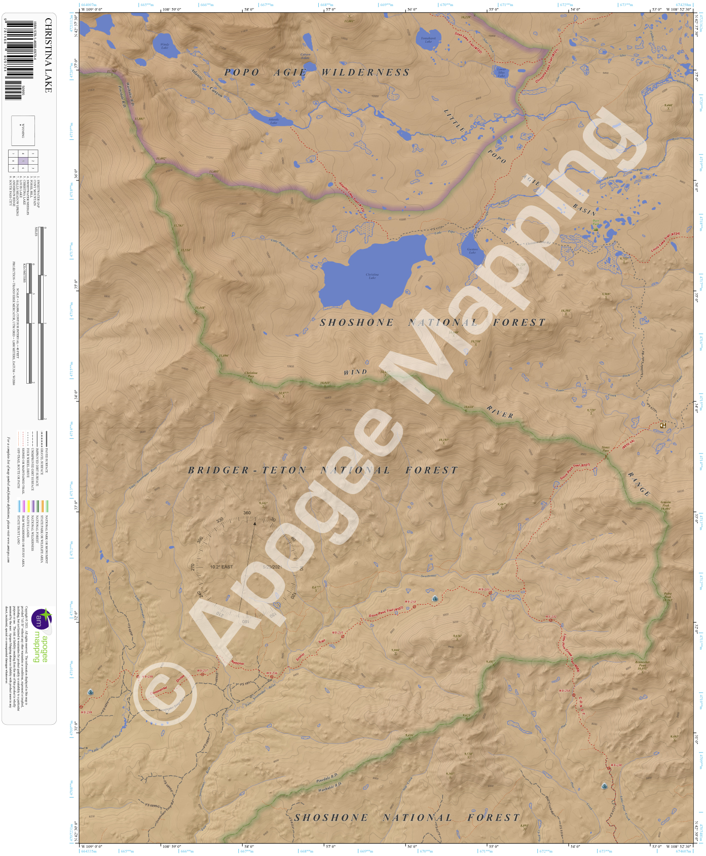 Christina Lake, WY amTopo by Apogee Mapping, Inc.