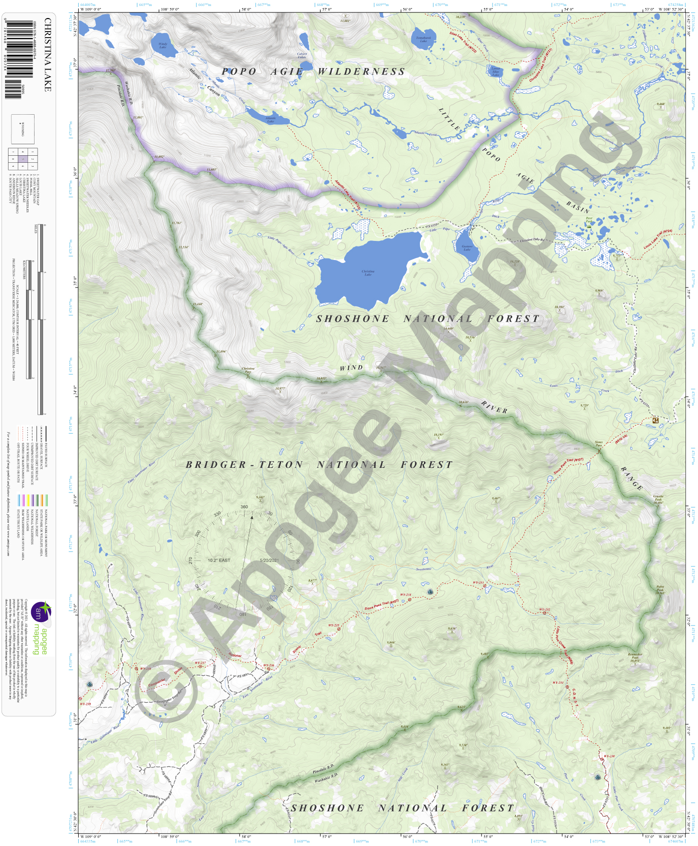 Christina Lake, WY amTopo by Apogee Mapping, Inc.