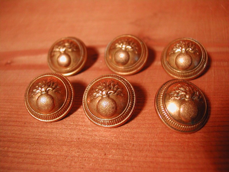 Brass French Button TW&W Paris, France