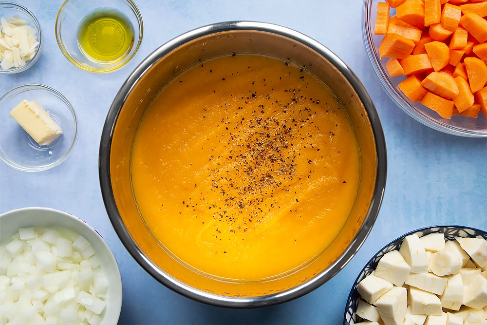 Healthy slow cooker carrot and parsnip soup recipe A Mummy Too