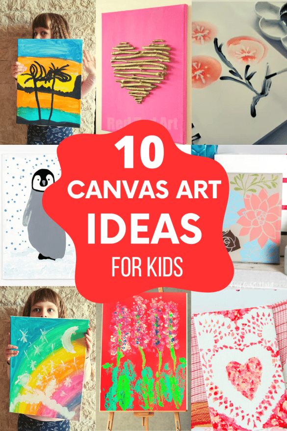 14 Simple Canvas Painting Ideas For Kids Easy Techniques
