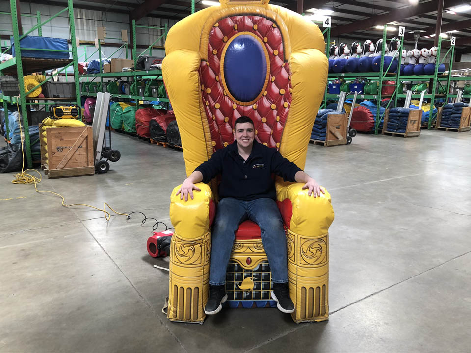 Throne Inflatable Cincinnati A1 Amusement Party Rentals Inflatables Bouncehouse Games