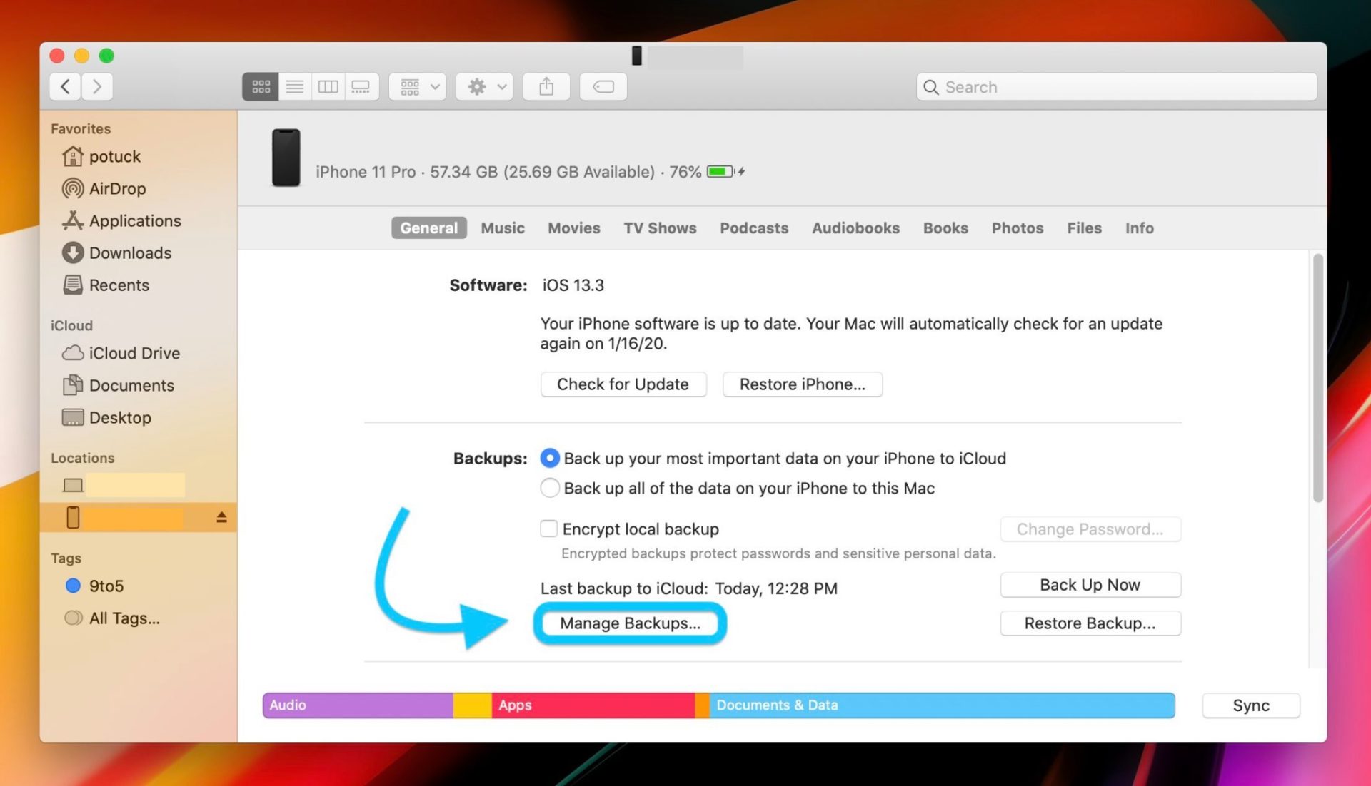 MacでiPhoneバックアップを削除する方法 Around Mobile World