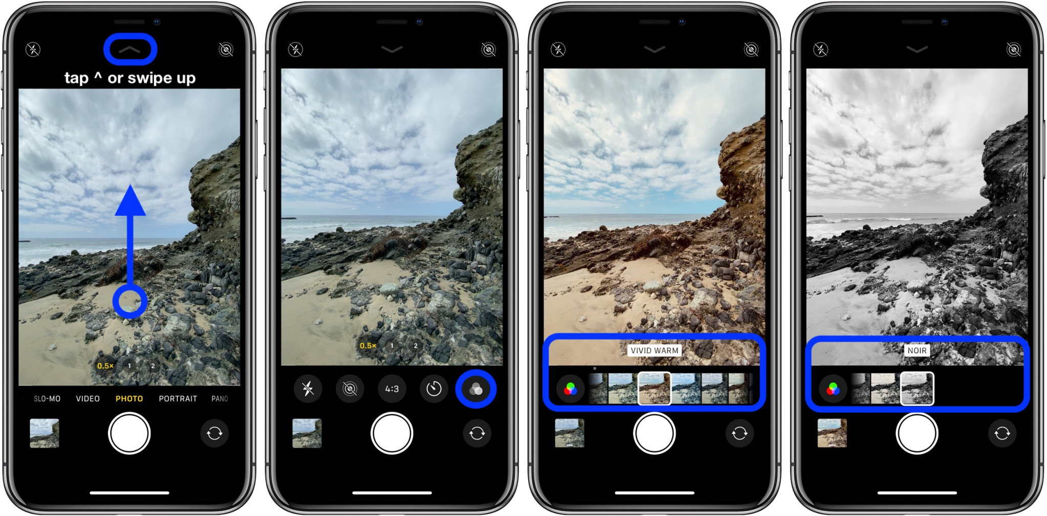 iPhone 11とiPhone 11 Proで「カメラ」アプリでカメラフィルターを使う方法 Around Mobile World