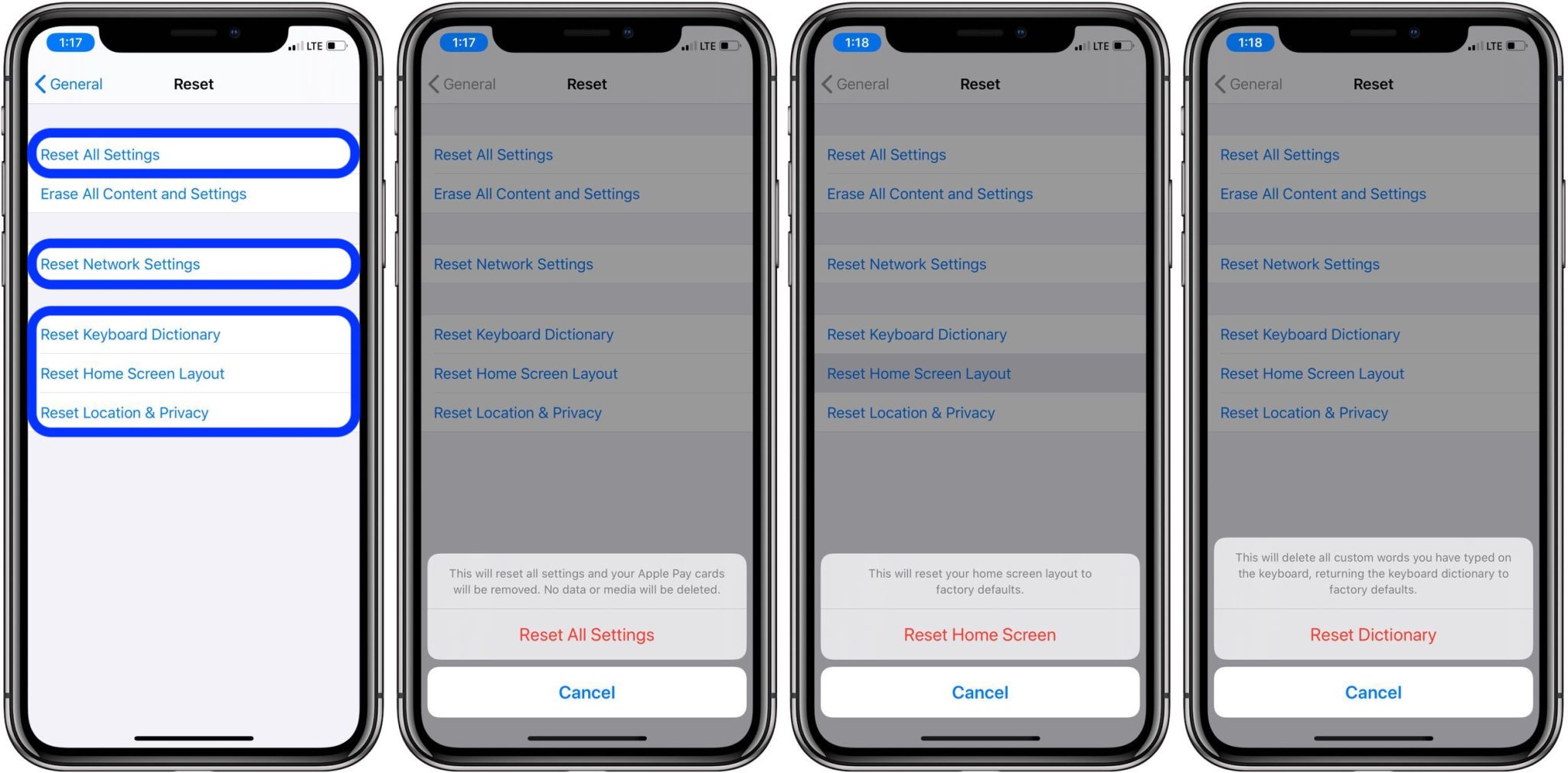 iPhoneのデータを消さずに設定をリセットする方法 Around Mobile World
