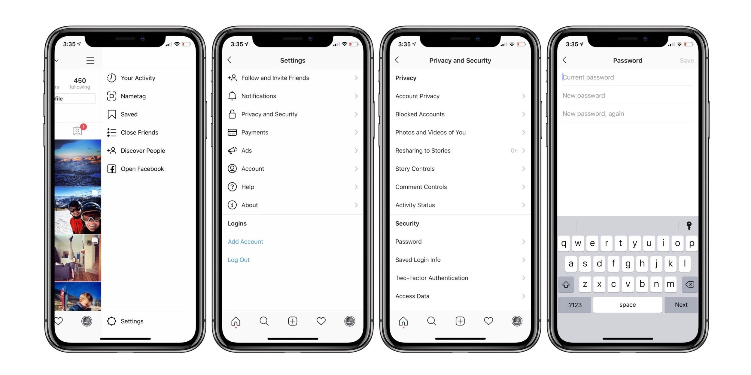 iPhoneでInstagramのパスワードを変更する方法 Around Mobile World
