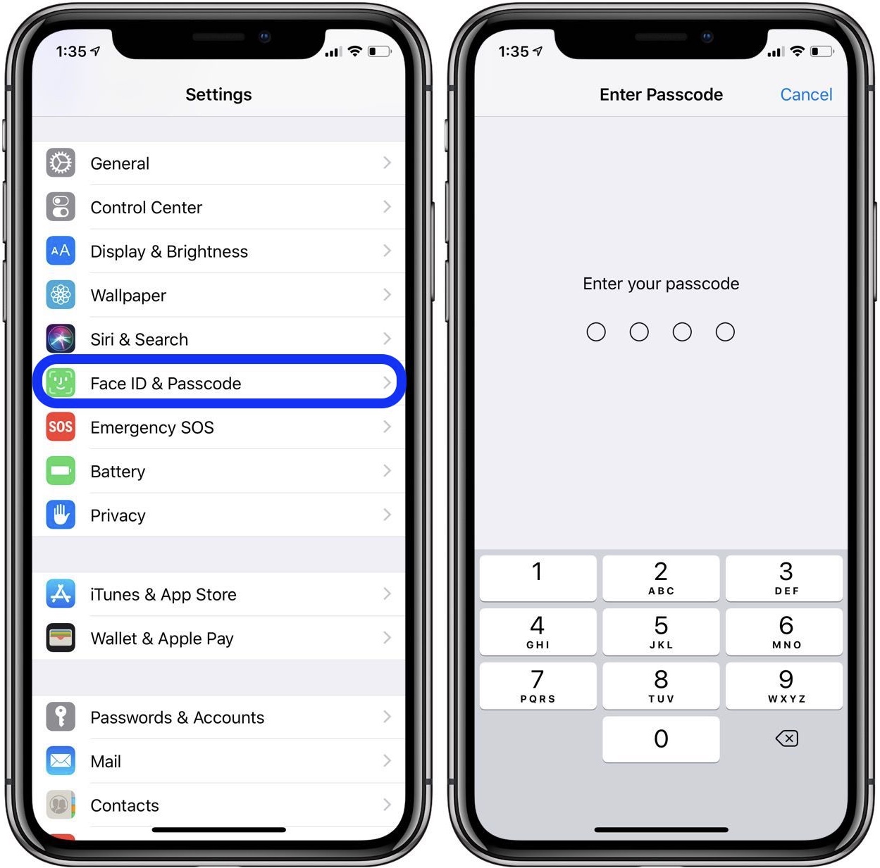 iPhoneやiPadでパスコードをオフにする方法 Around Mobile World