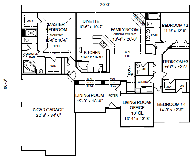Park Ridge Single Story Panelized Floor Plan