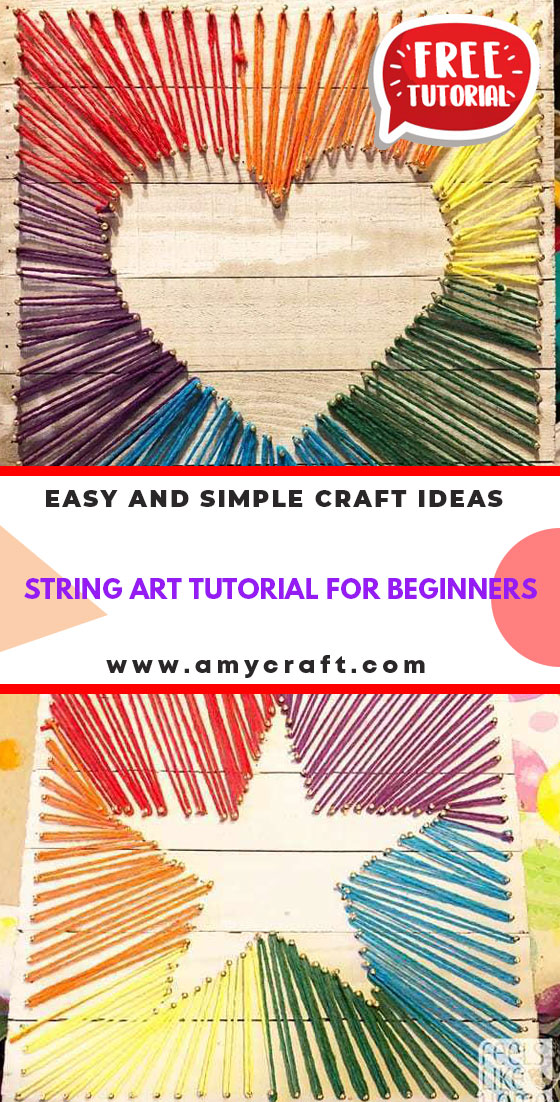 Knot Your Ordinary Craft Ideas 25 String Art Ideas Amy Craft