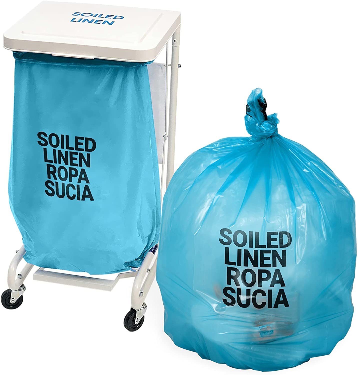 🚮 Buy Blue HDPE Trash Can Liners 31" x 41" 14 Micron