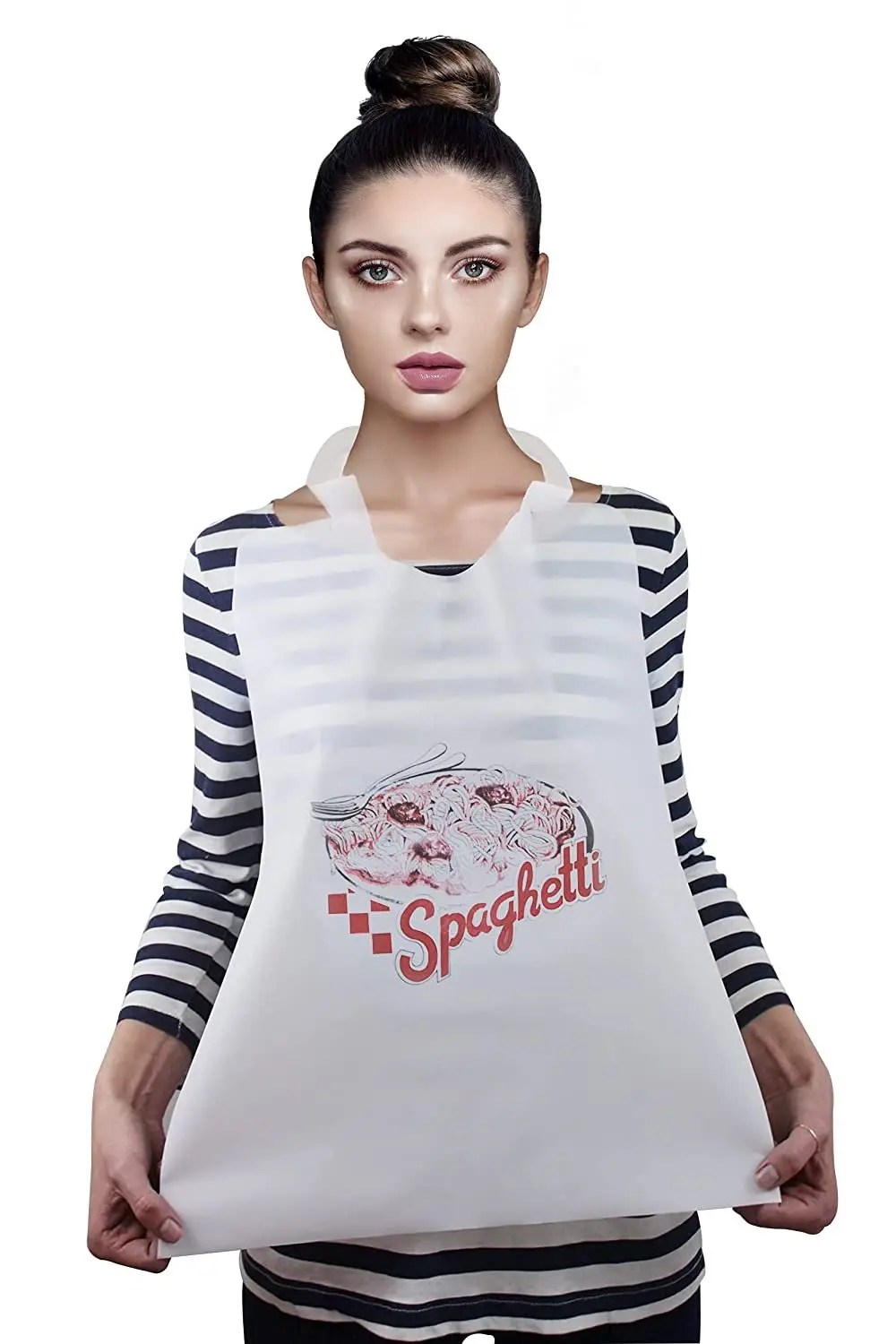Buy Spaghetti Design Adult Bibs 15.5" x 20" /w Ties