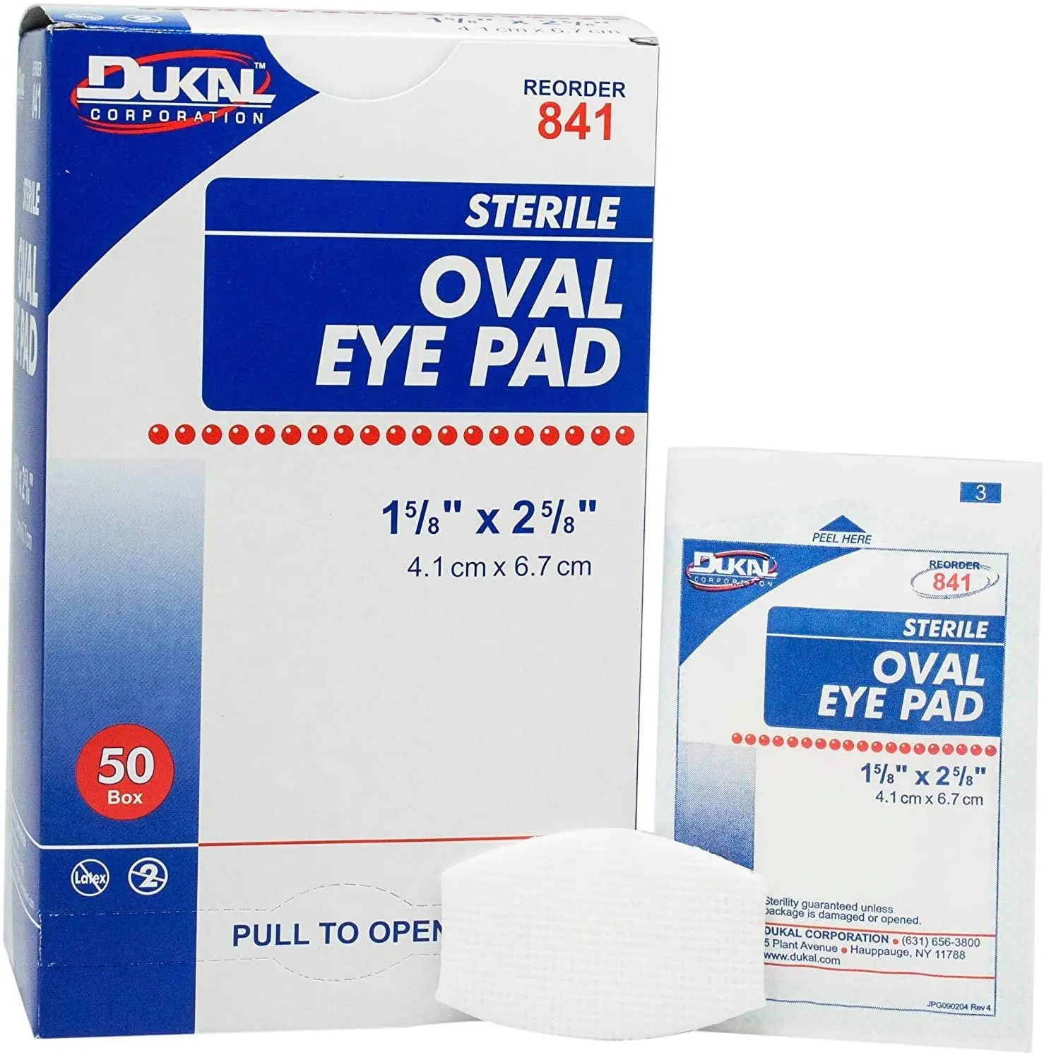 ⚪ Buy Cotton Eye Pads 1 5/8" x 2 5/8" Individually Wrapped