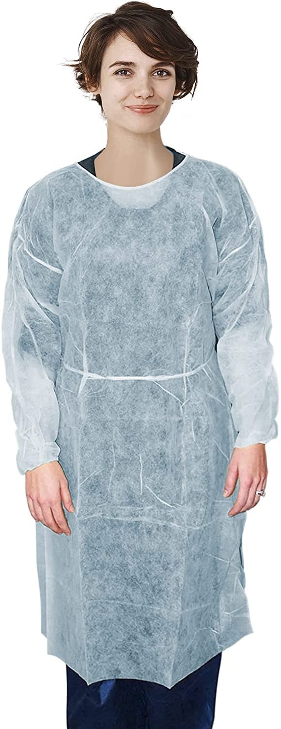 Buy Blue Disposable Gowns Durable PP 30gm/m2